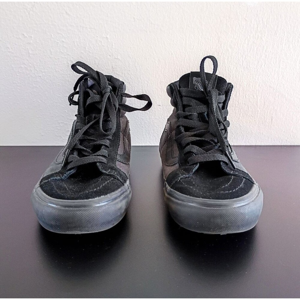 Vans Sk8-Hi Pro All Black Suede High Top Sneakers Size Mens 6 / Women 7.5